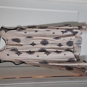 Free People keyhole graphic swing high low dress